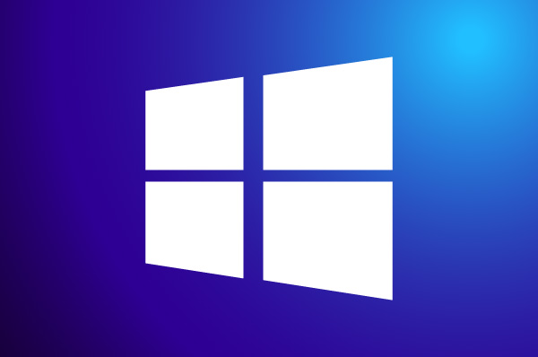 windows logo on a blue background